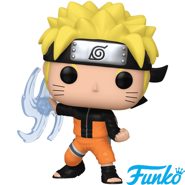 Funko POP #1318 Naruto Shippuden Naruto Uzumaki with Rasengan Glow Exclusive Figure